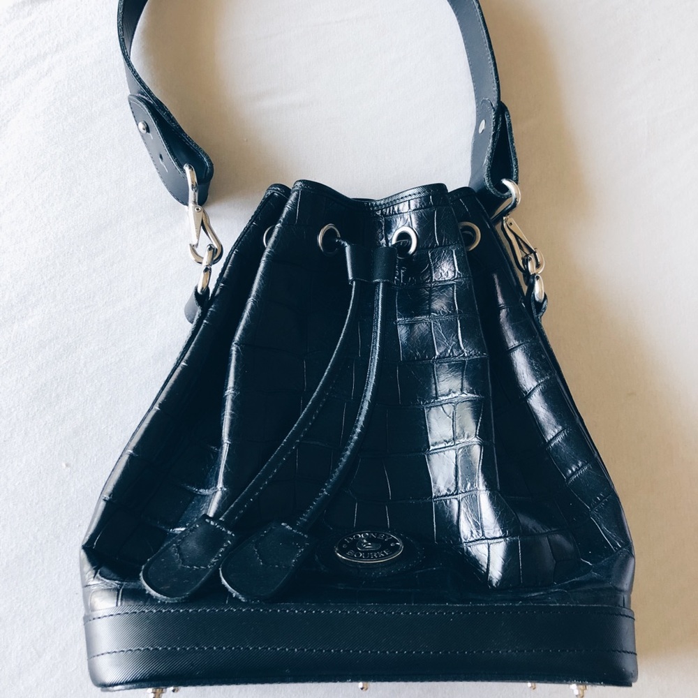 Dooney & Bourke croco drawstring bag